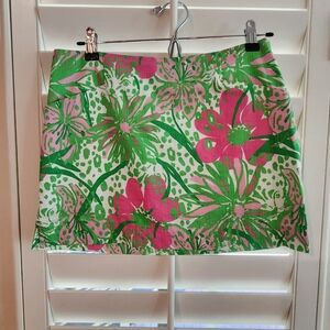 LILLY PULITZER l FLORAL SKIRT/SKORT W POCKETS